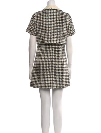 Sandro Tweed Pattern Mini Dress