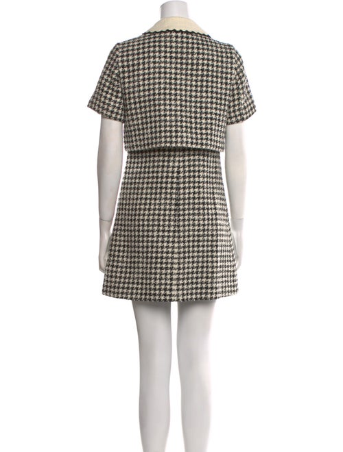 Sandro Tweed Pattern Mini Dress