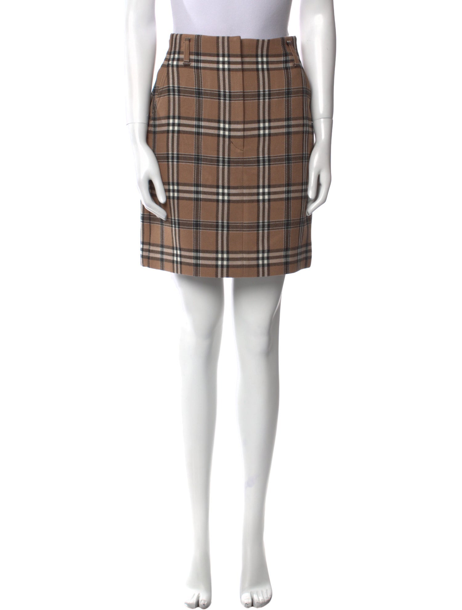 Sandro Plaid Print Mini Skirt