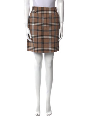 Sandro Plaid Print Mini Skirt