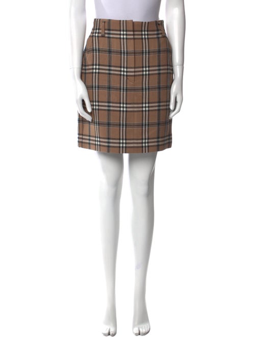 Sandro Plaid Print Mini Skirt