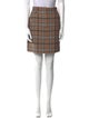 Sandro Plaid Print Mini Skirt