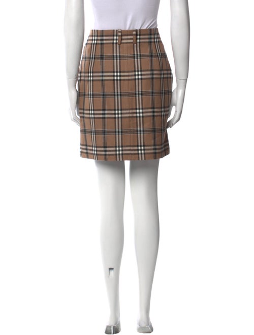 Sandro Plaid Print Mini Skirt