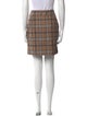 Sandro Plaid Print Mini Skirt