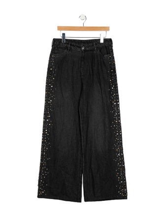 Sandro High-Rise Wide Leg Jeans