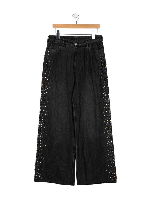Sandro High-Rise Wide Leg Jeans