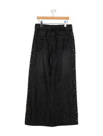 Sandro High-Rise Wide Leg Jeans