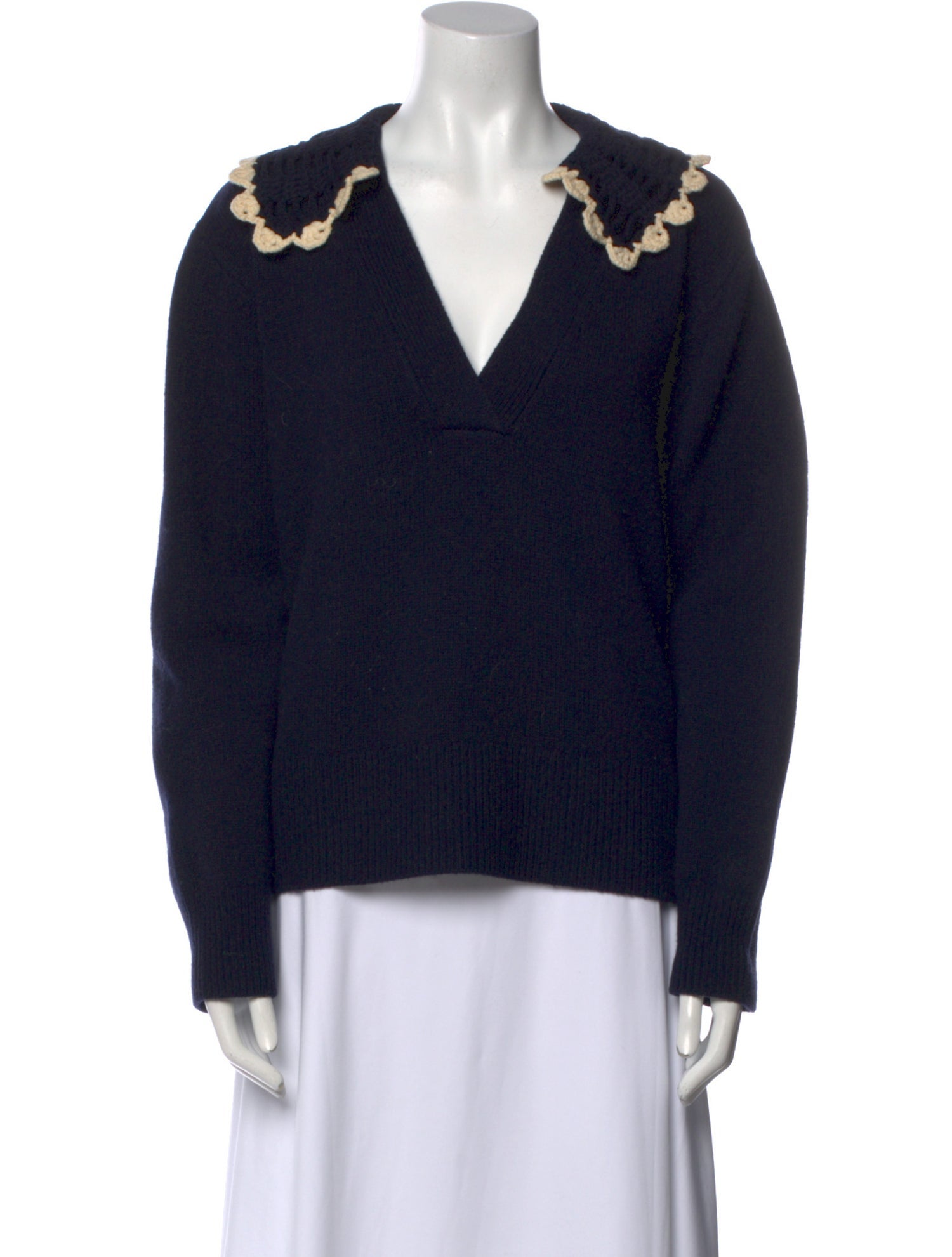 Sandro Wool V-Neck Sweater