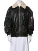 Sandro Leather Bomber Jacket