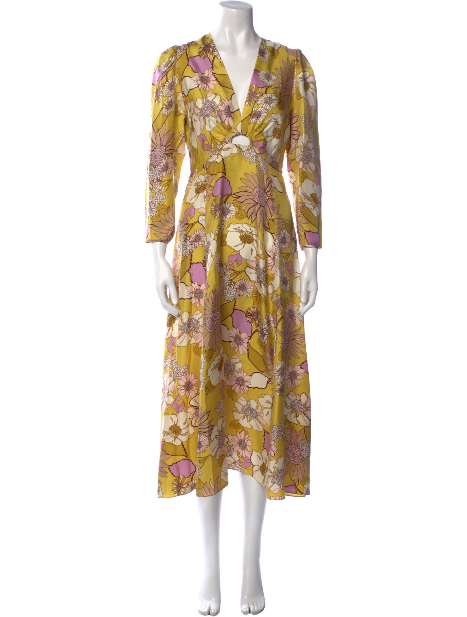 Sandro Silk Long Dress