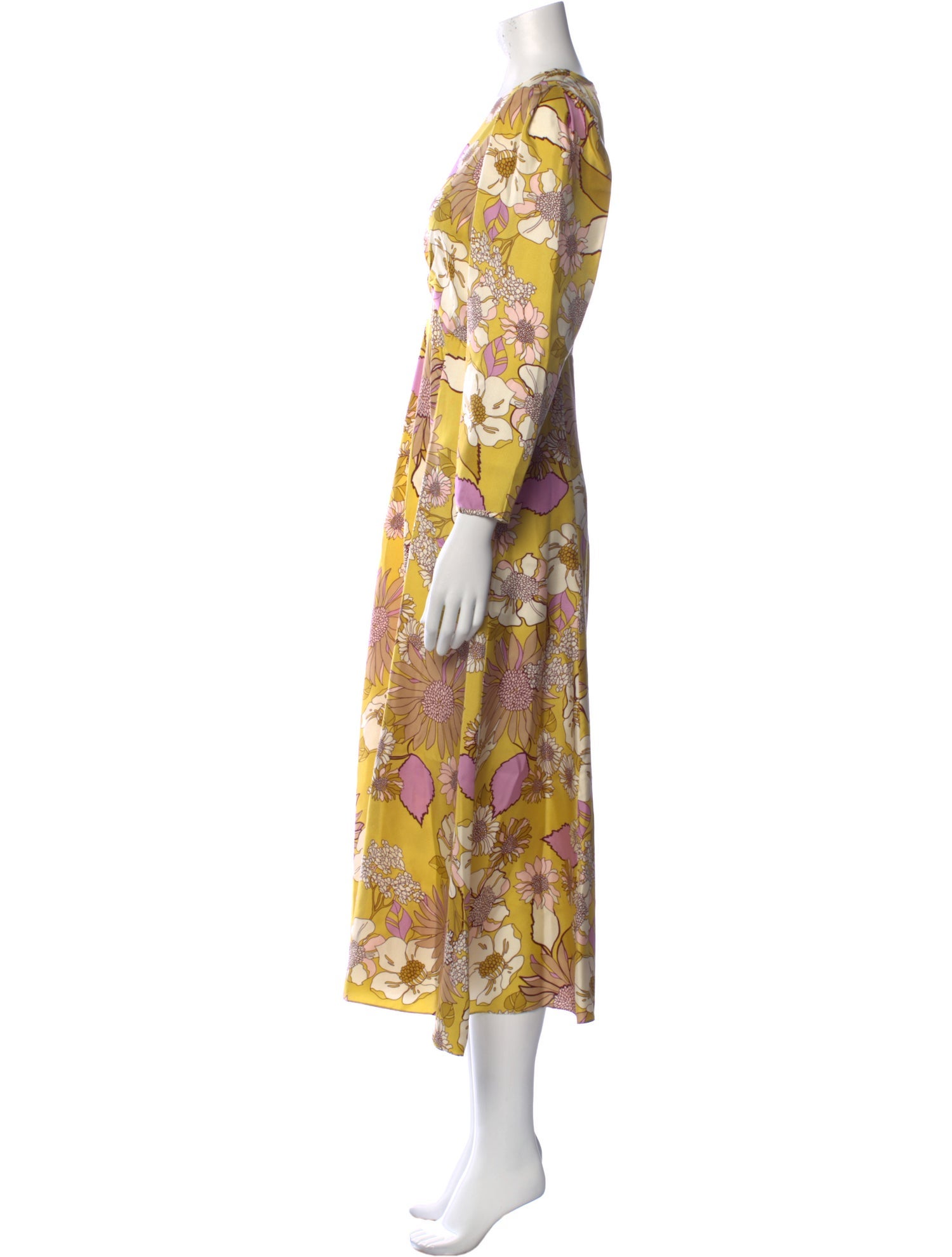 Sandro Silk Long Dress