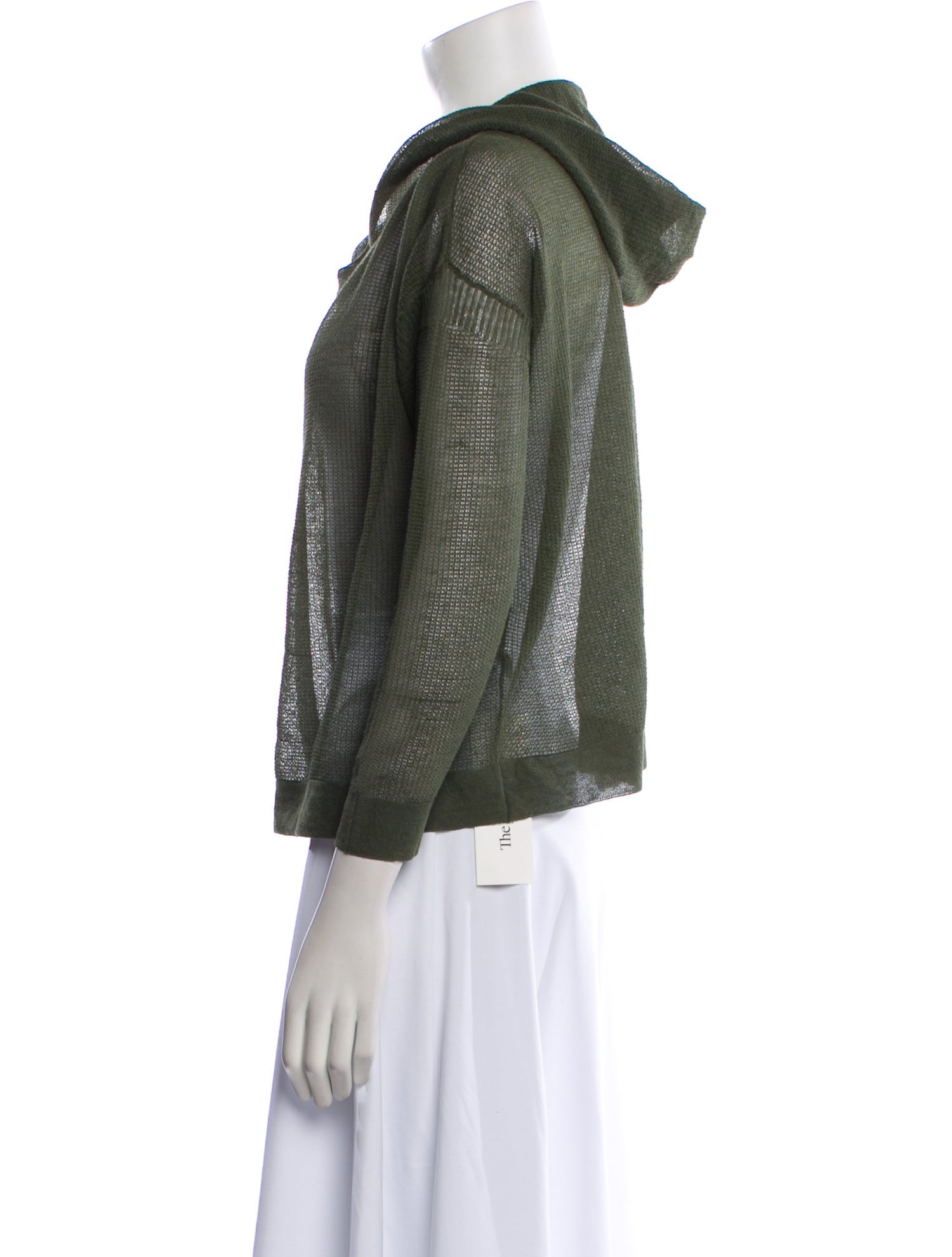 Sandro Cowl Neck Three-Quarter Sleeve Sweatshirt