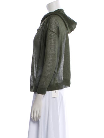 Sandro Cowl Neck Three-Quarter Sleeve Sweatshirt