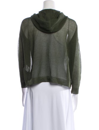 Sandro Cowl Neck Three-Quarter Sleeve Sweatshirt