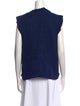 Sandro V-Neck Sleeveless Blouse