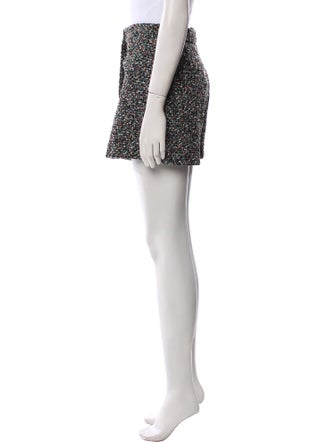 Sandro Tweed Pattern Mini Shorts
