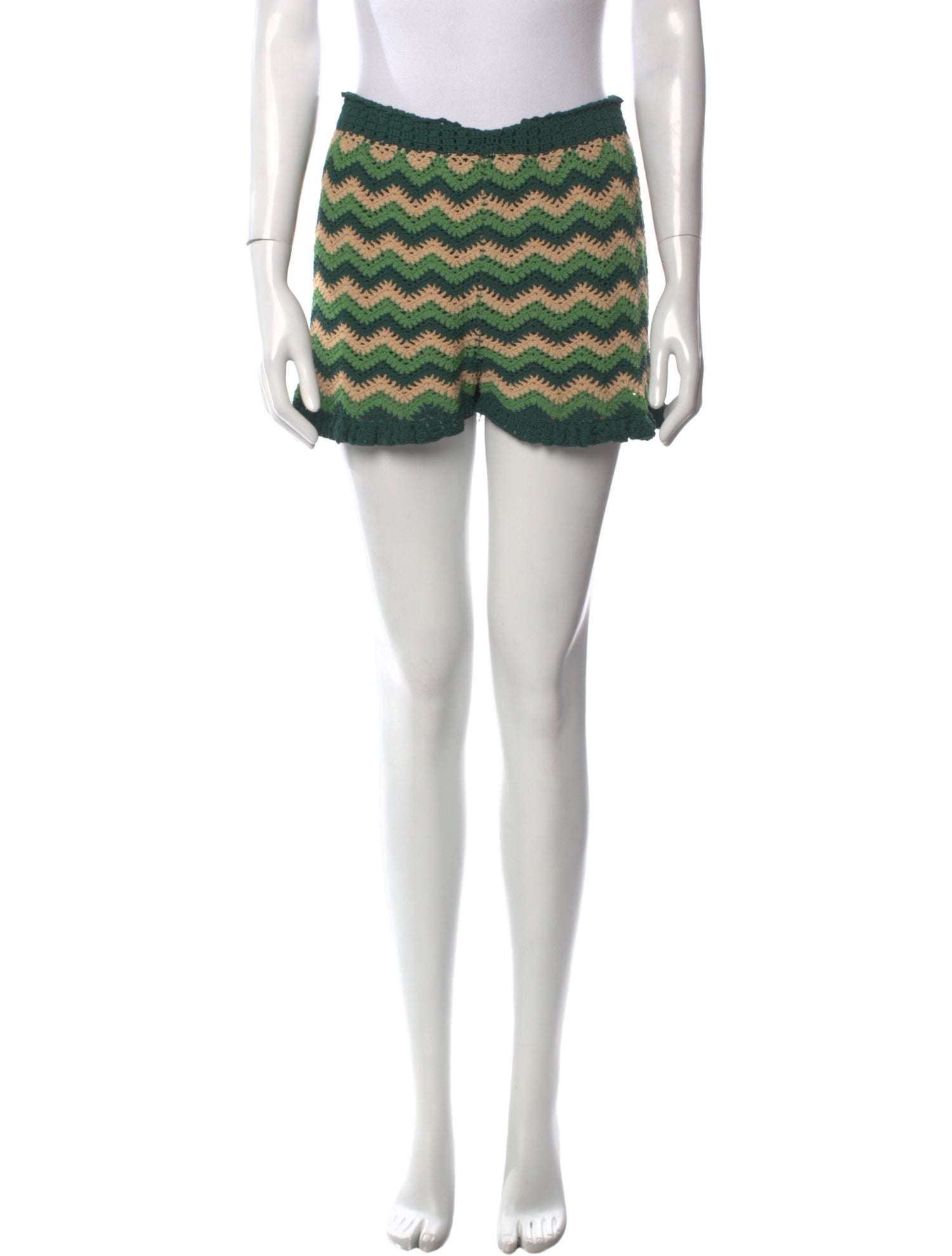 Sandro Tweed Pattern Mini Shorts