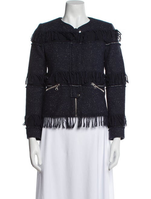 Sandro Tweed Pattern Evening Jacket