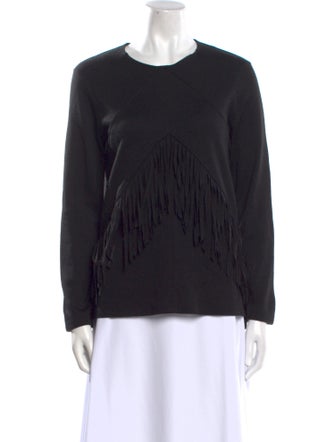 Sandro Crew Neck Long Sleeve Sweatshirt