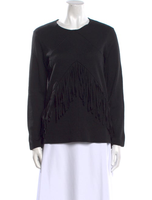 Sandro Crew Neck Long Sleeve Sweatshirt