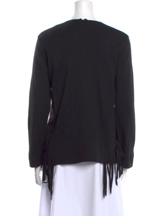 Sandro Crew Neck Long Sleeve Sweatshirt