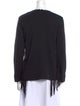Sandro Crew Neck Long Sleeve Sweatshirt