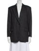 Sandro Virgin Wool Plaid Print Blazer