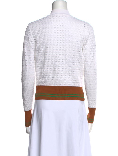 Sandro Colorblock Pattern Mock Neck Polo