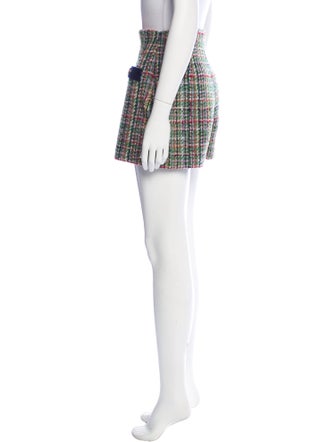 Sandro Tweed Pattern Mini Shorts
