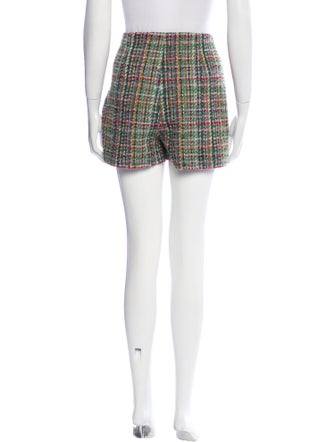 Sandro Tweed Pattern Mini Shorts
