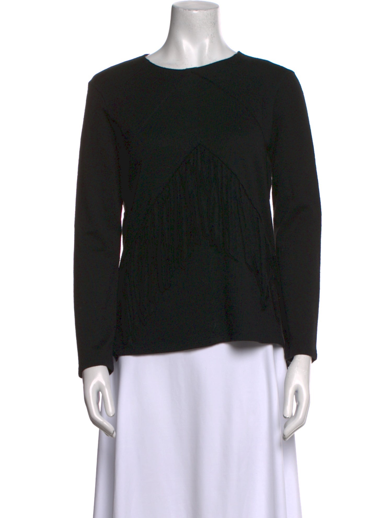 Sandro Scoop Neck Long Sleeve Top