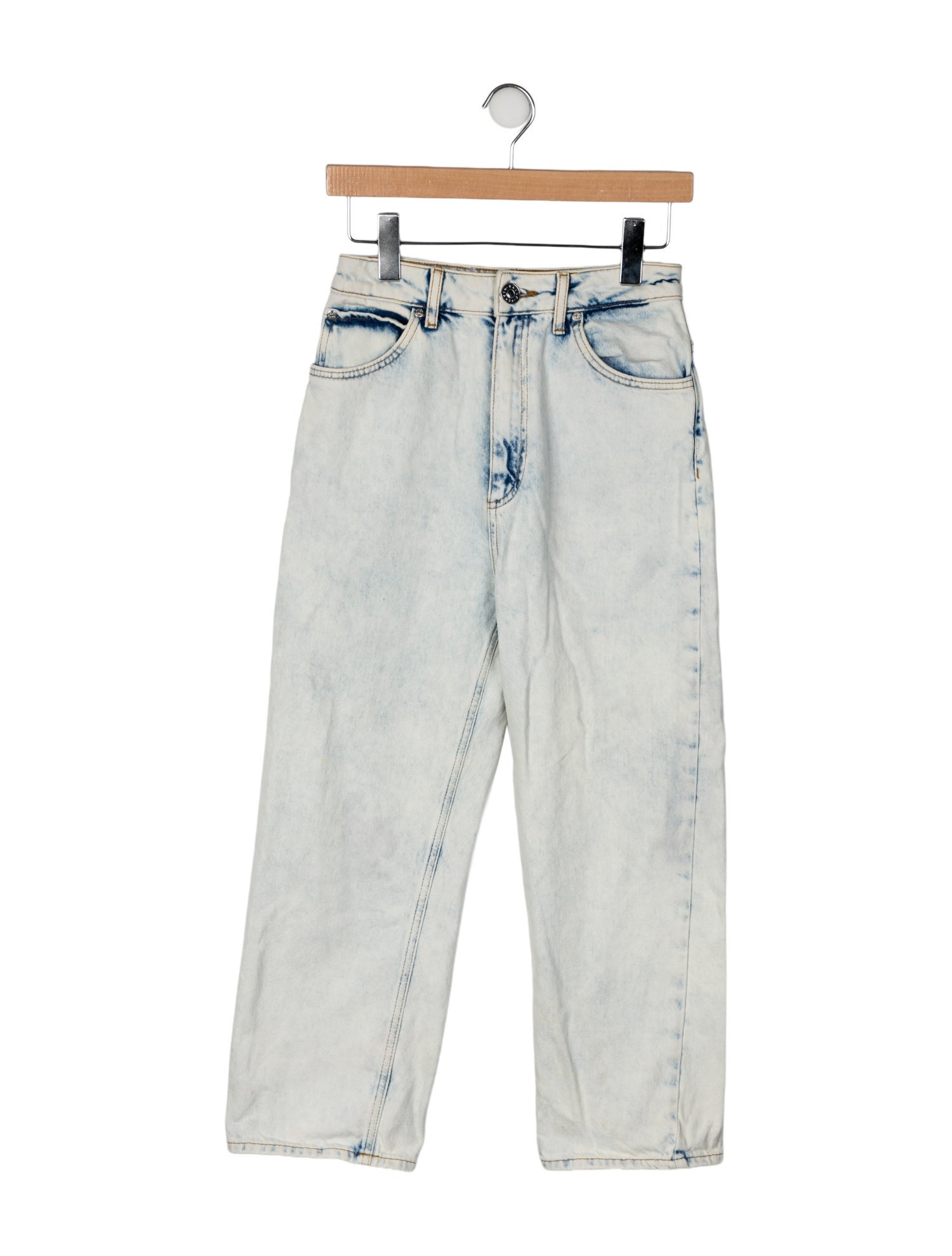 Sandro High-Rise Straight Leg Jeans