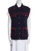 Sandro Plaid Print Vest