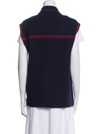 Sandro Plaid Print Vest