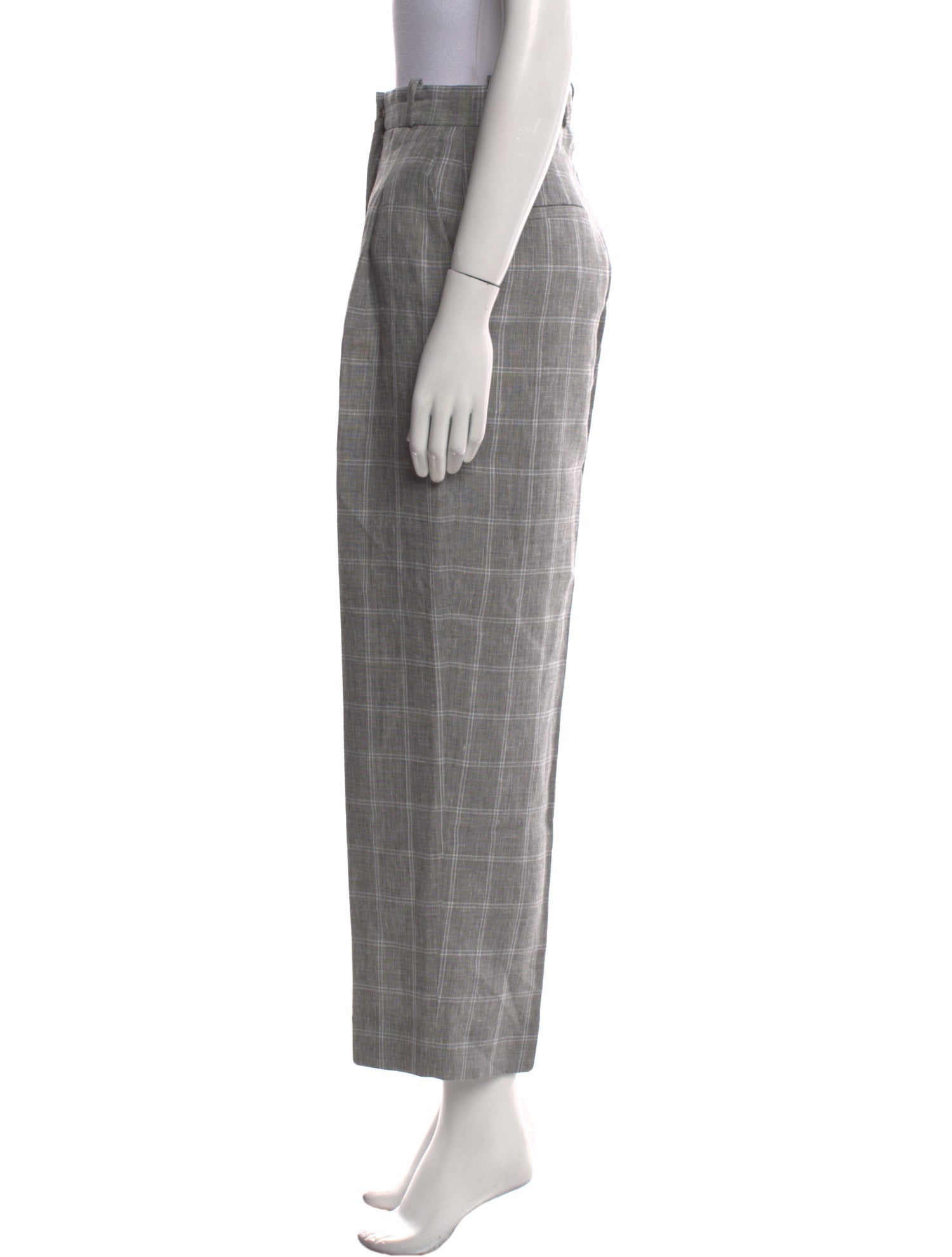 Sandro Linen Wide Leg Pants