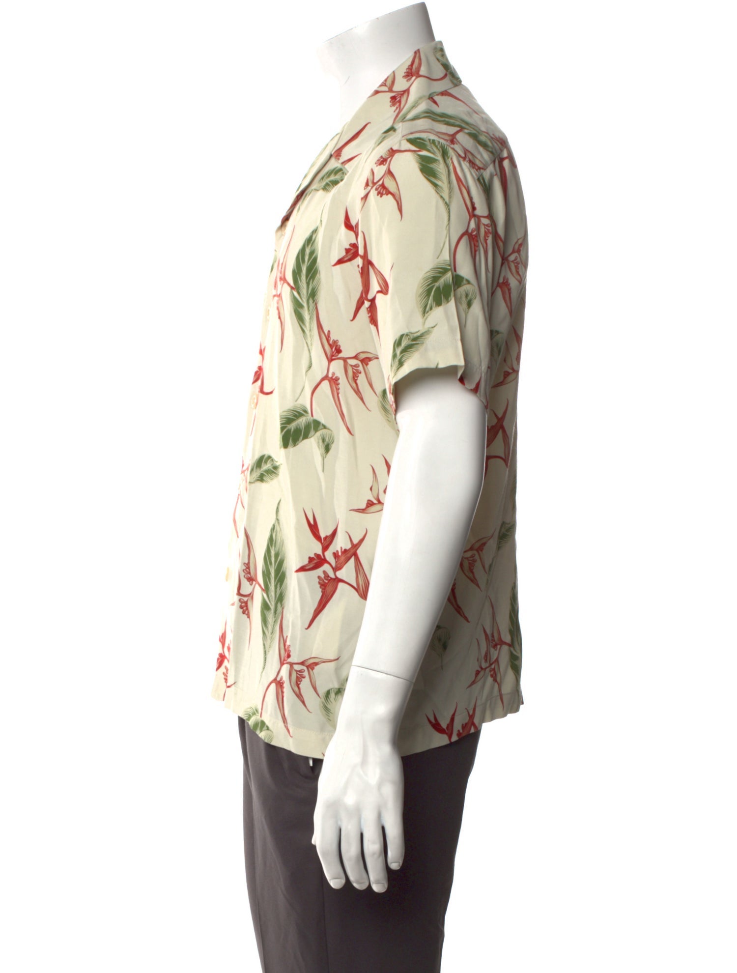 Sandro Floral Print Short Sleeve Shirt