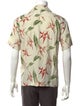 Sandro Floral Print Short Sleeve Shirt