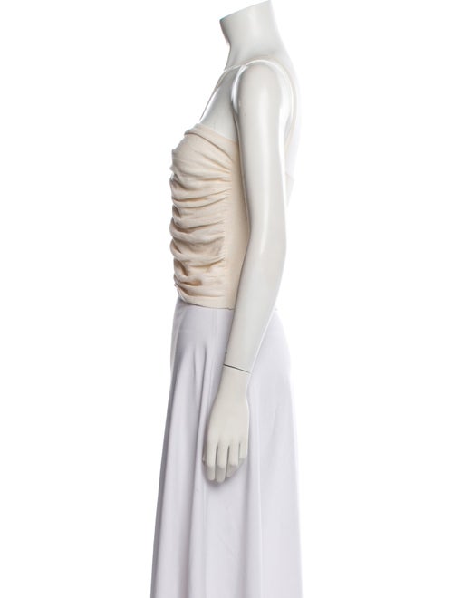 Sandro V-Neck Sleeveless Crop Top