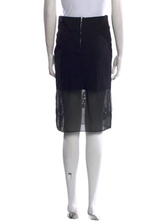 Sandro Beaded Accents Knee-Length Skirt