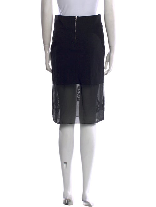 Sandro Beaded Accents Knee-Length Skirt