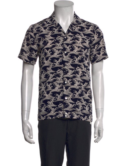 Sandro Printed Short Sleeve Shirt