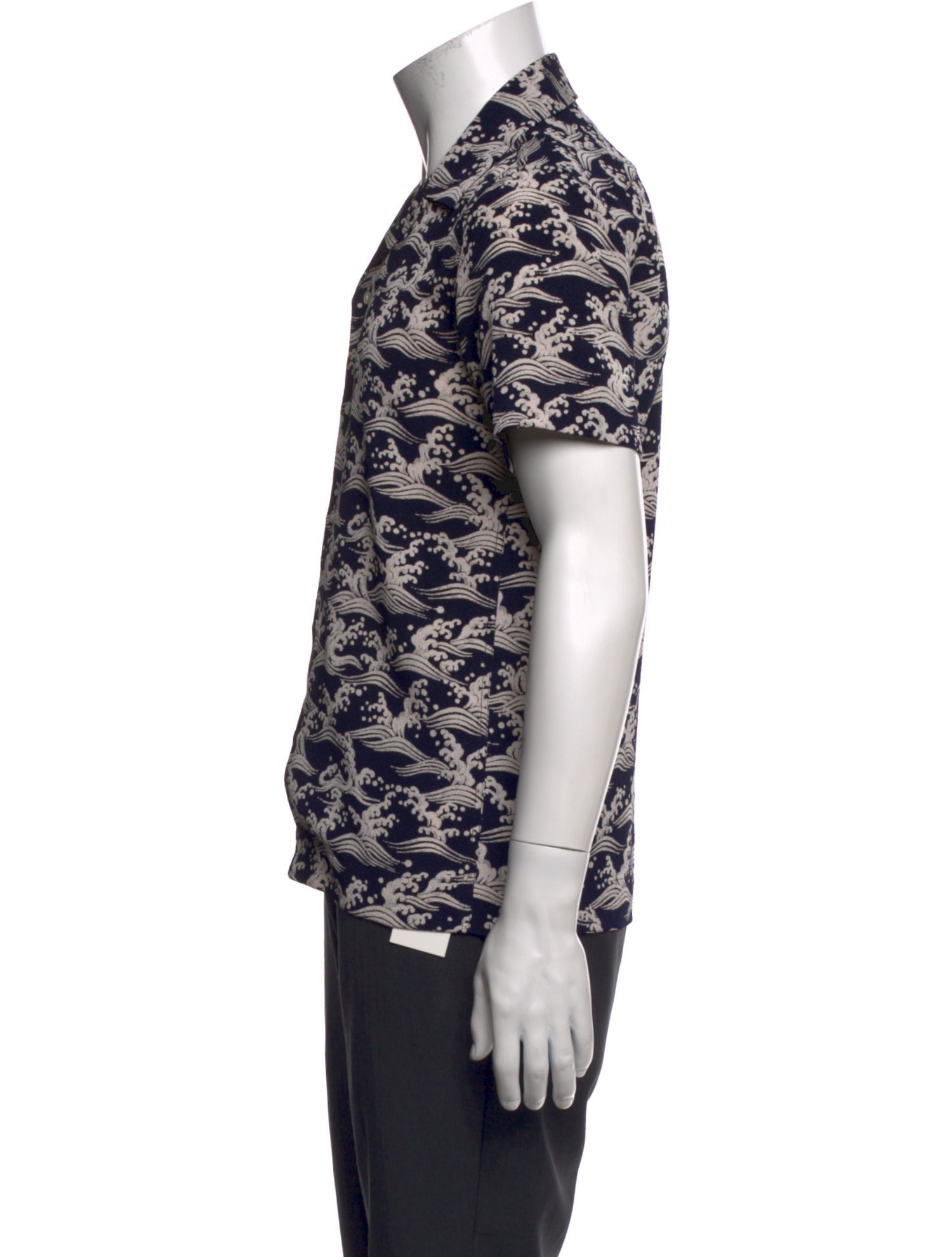 Sandro Printed Short Sleeve Shirt