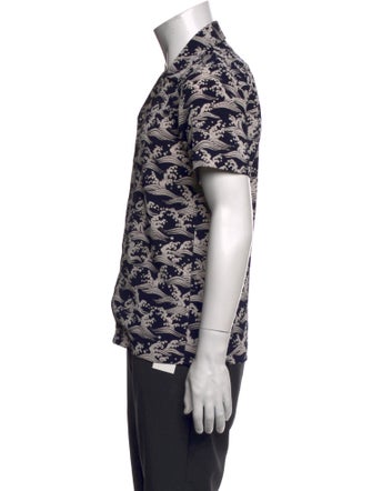 Sandro Printed Short Sleeve Shirt