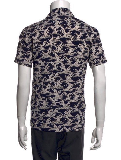 Sandro Printed Short Sleeve Shirt