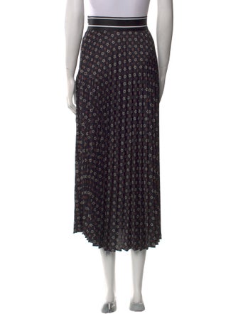 Sandro Printed Midi Length Skirt