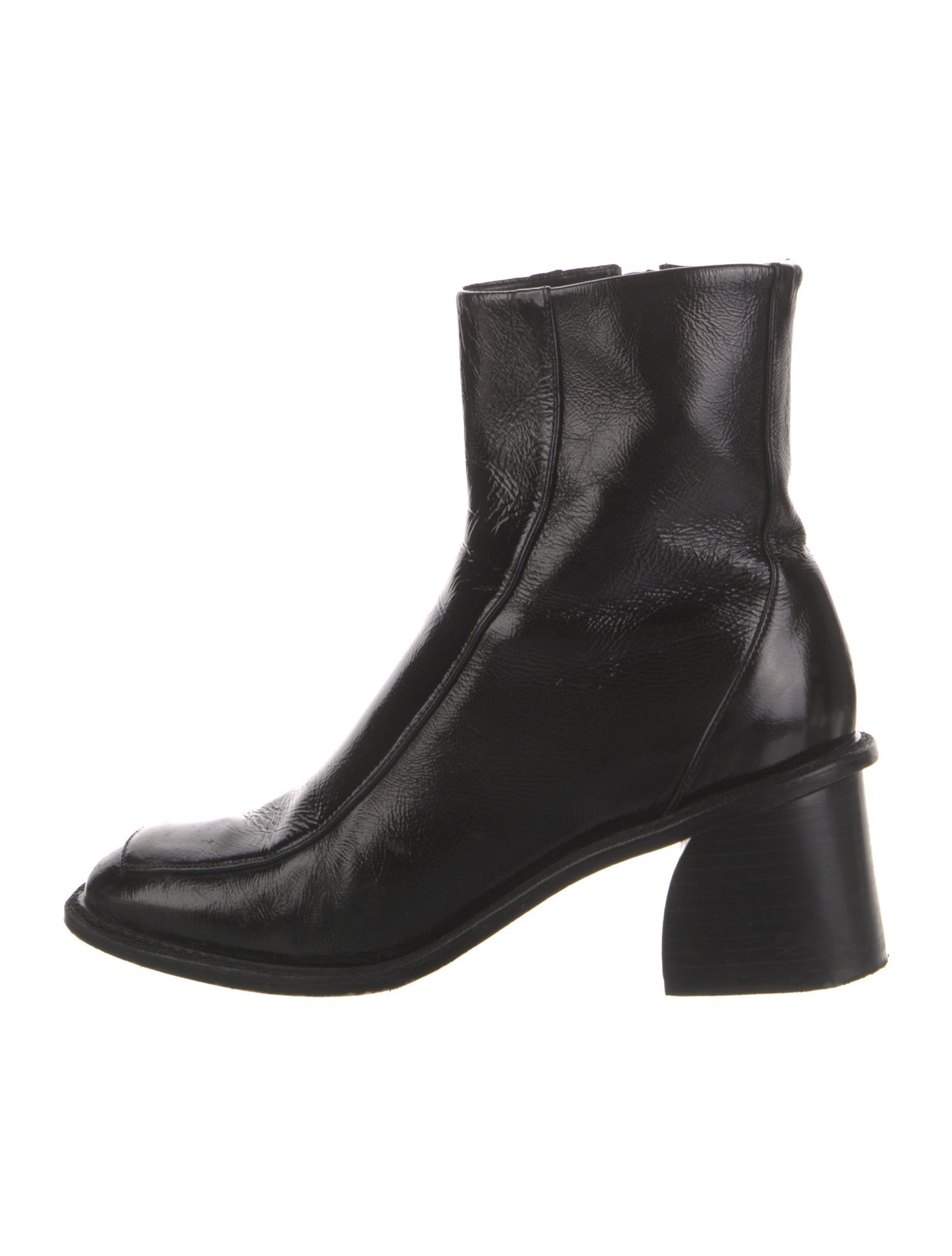 Sandro Embossed Leather Boots