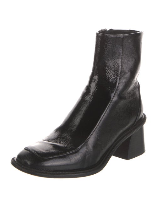 Sandro Embossed Leather Boots