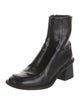 Sandro Embossed Leather Boots