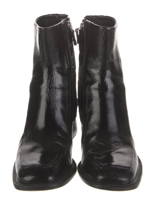 Sandro Embossed Leather Boots