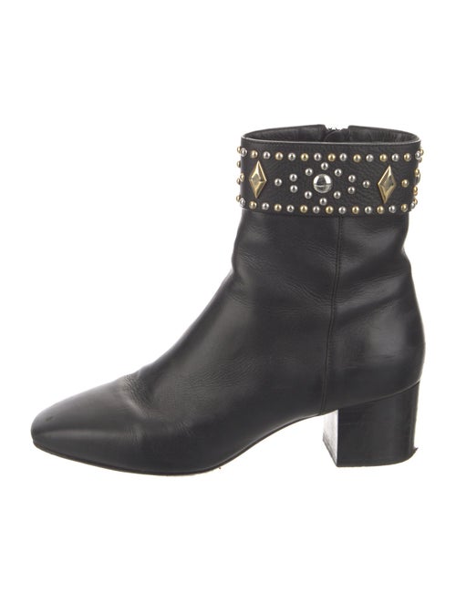 Sandro Leather Studded Accents Boots